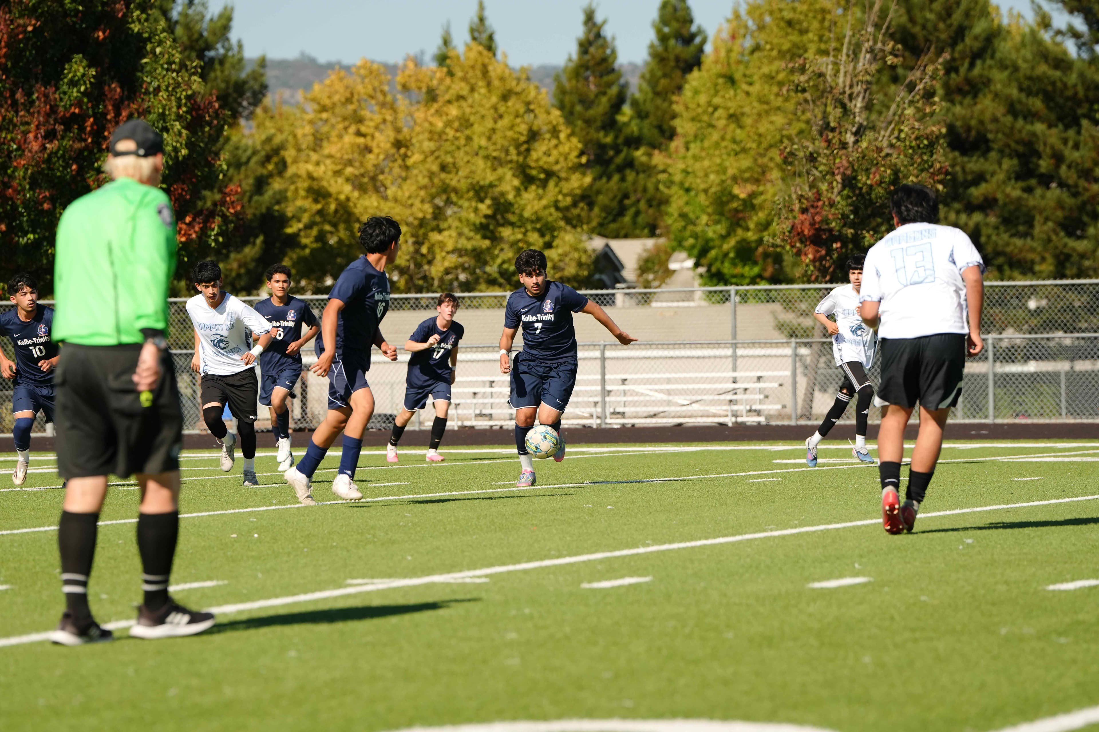 Carrying the ball forward against Summit K2.