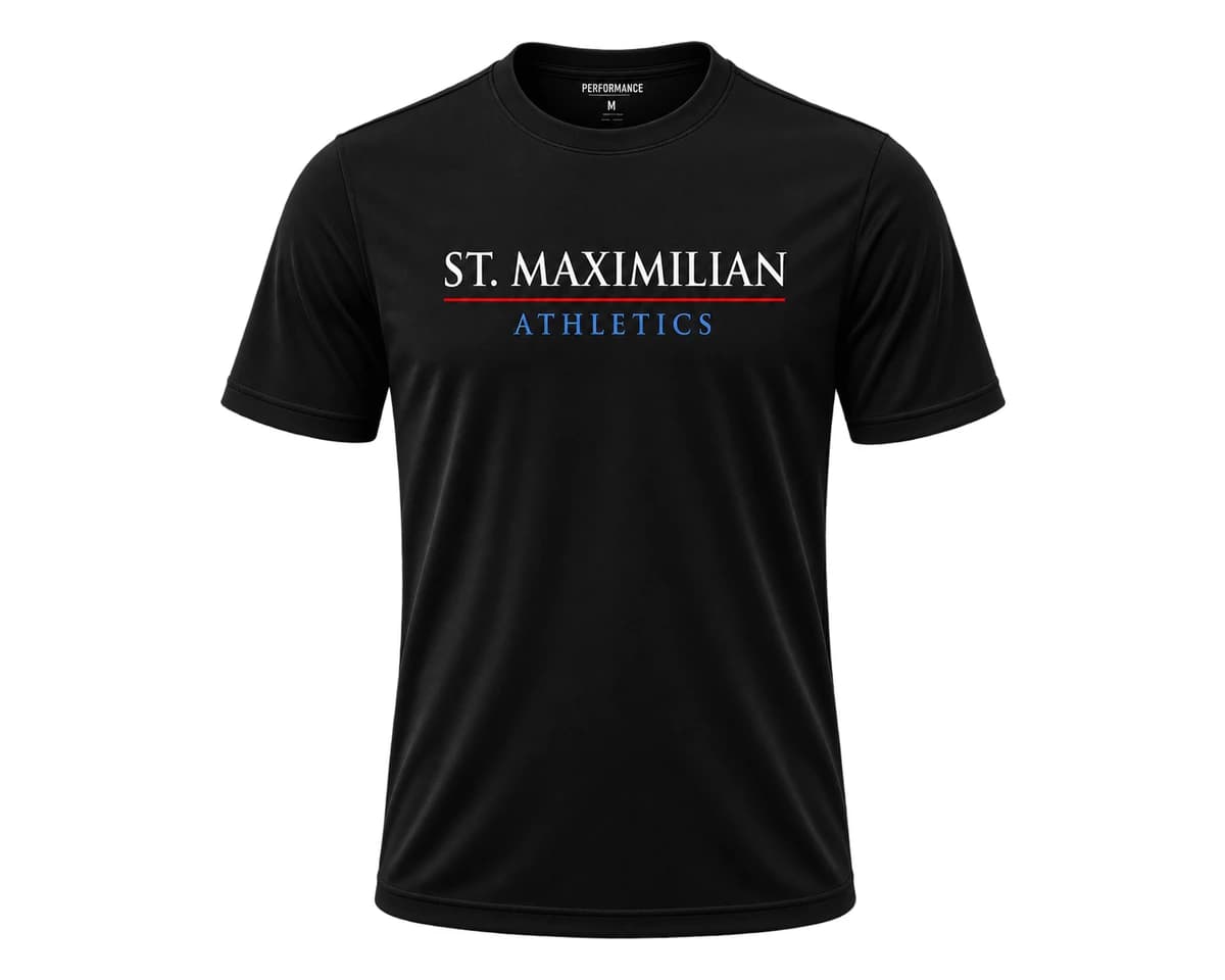 St. Maximilian Athletics Performance T-Shirt